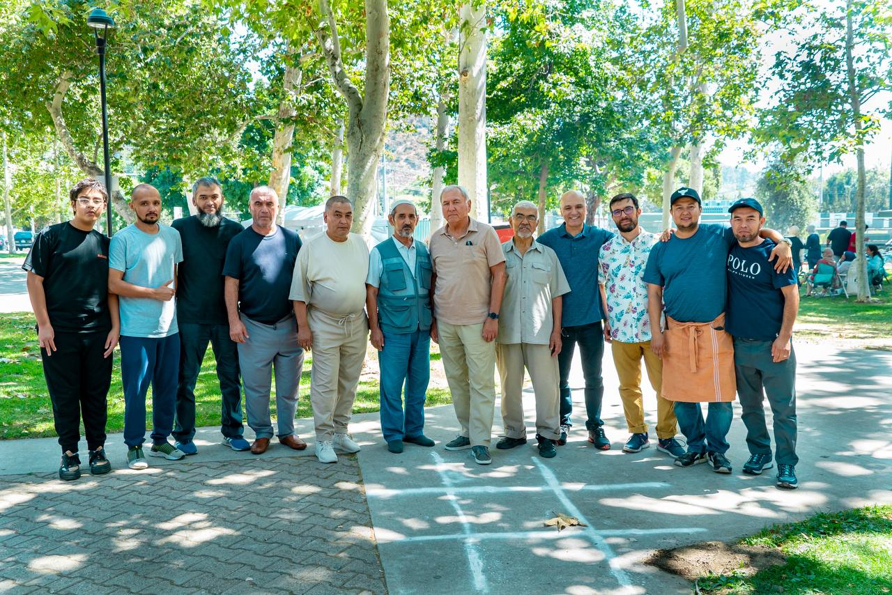 Uzbek community leaders at a local gathering